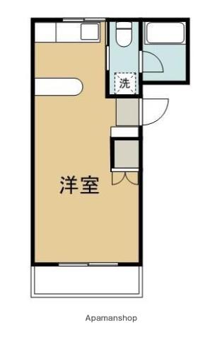KSリバーサイドⅠ(ワンルーム/1階)の間取り写真