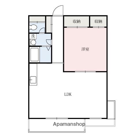 チェリーコート(1LDK/1階)の間取り写真