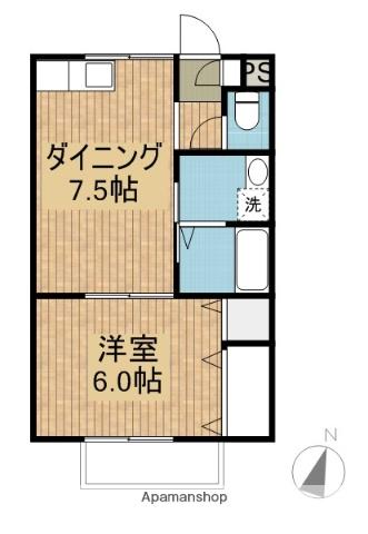 メゾン ド 693(1DK/2階)の間取り写真