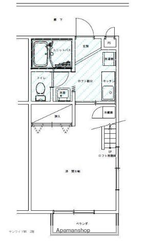 サンワイドMK(1K/2階)の間取り写真