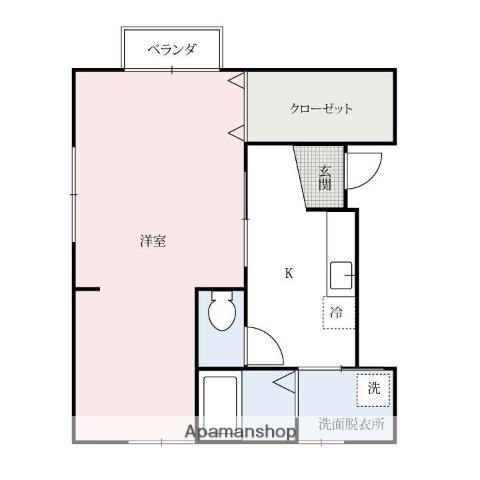 プラタナス(1K/2階)の間取り写真