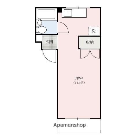 グリーンパーク510(ワンルーム/1階)の間取り写真