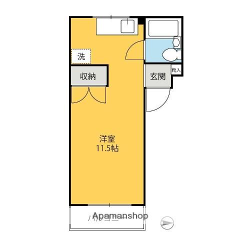 グリーンパーク510(ワンルーム/2階)の間取り写真