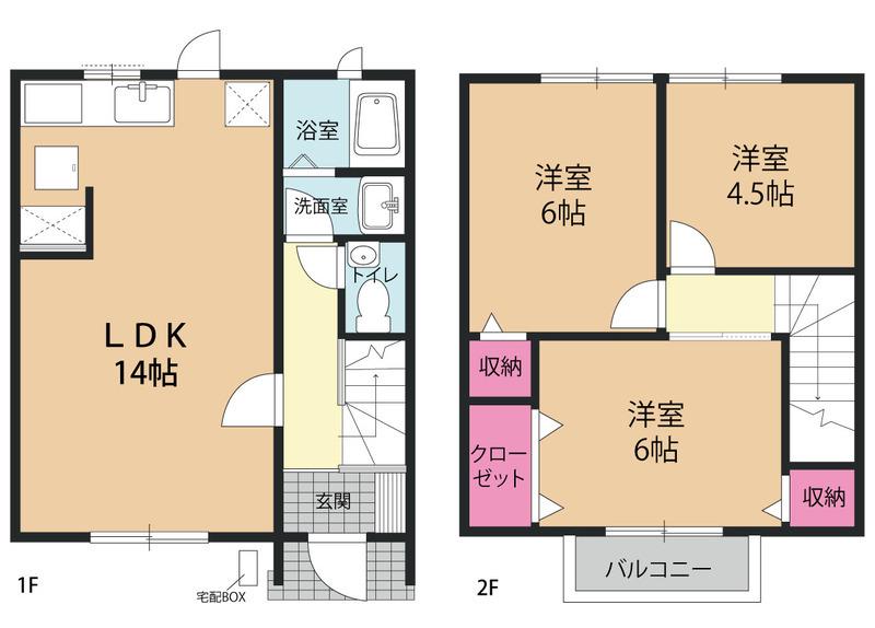 パークヒルズ上尾(3LDK)の間取り写真