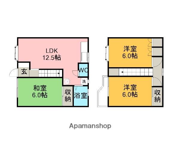 エメラルドハイツ(3LDK)の間取り写真