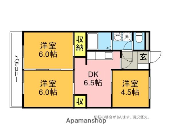 パークマンション上尾(3DK/3階)の間取り写真