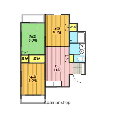 フラワーコーポNO5(3DK/1階)の間取り写真