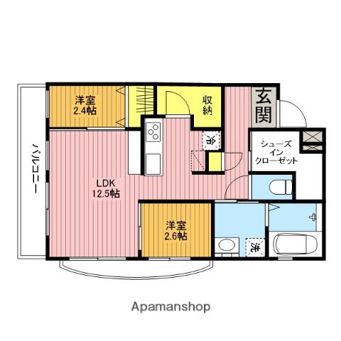 ヴィラ鴻巣 2階階 間取り