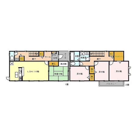 川越線 日進駅(埼玉) 徒歩6分 2階建 築25年(4LDK)の間取り写真