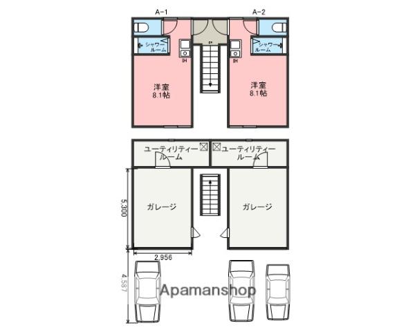 AZTO桶川(ワンルーム/2階)の間取り写真