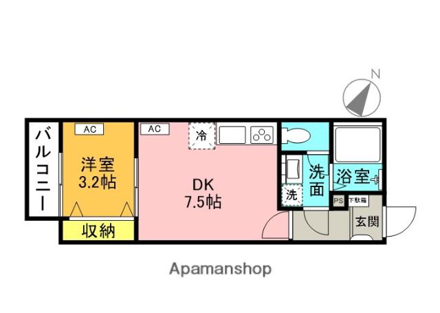 ARIETTA TAKINISHI(1LDK/1階)の間取り写真
