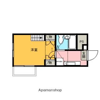 シティパレス上尾5(ワンルーム/2階)の間取り写真