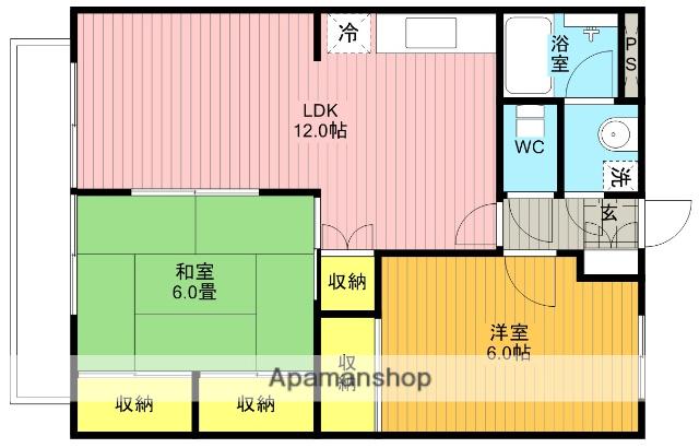 LA.POIRE.ST(2LDK/4階)の間取り写真