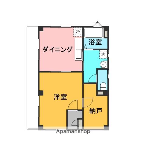 メゾン本町東(1SDK/1階)の間取り写真