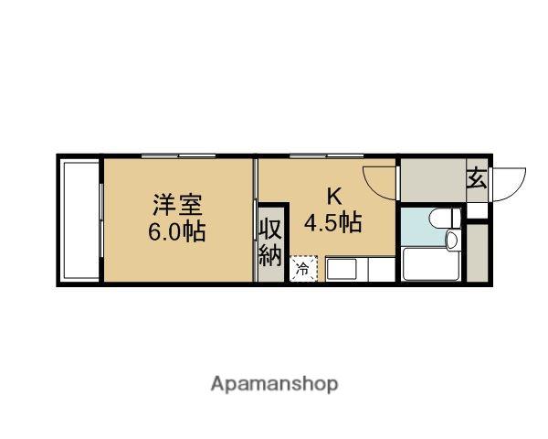 アルシュセマ(1K/5階)の間取り写真