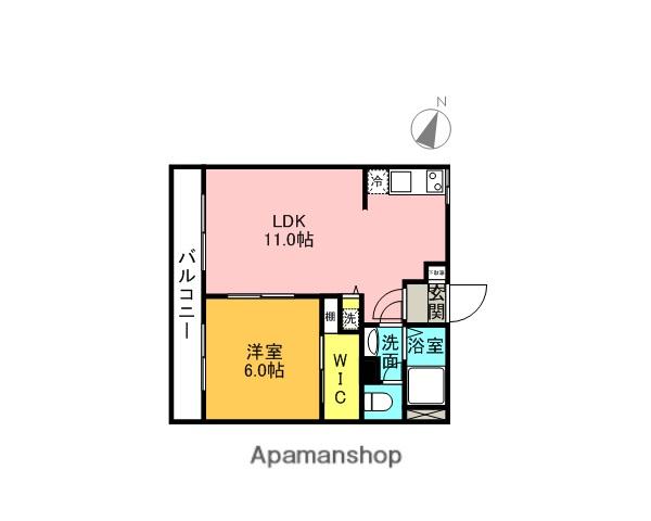 ホワイトハイツ(1LDK/2階)の間取り写真