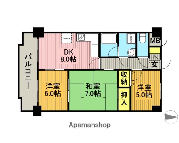 センチュリー浦和 2階階 間取り