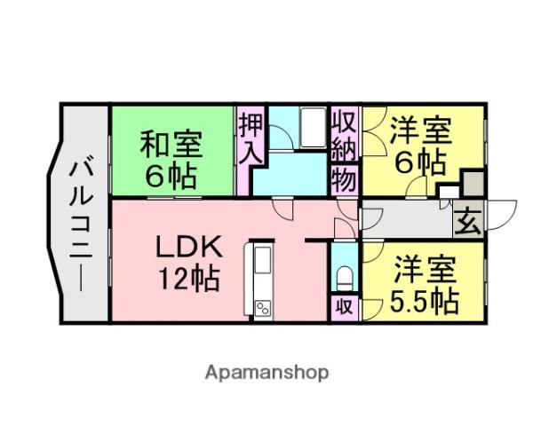 サンジェルマン 3階階 間取り