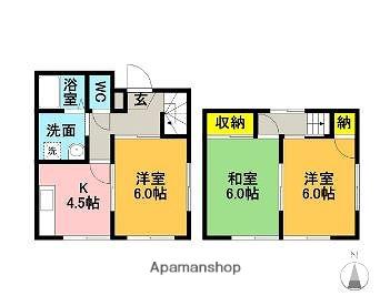 ビューテラスＡ(3DK)の間取り写真