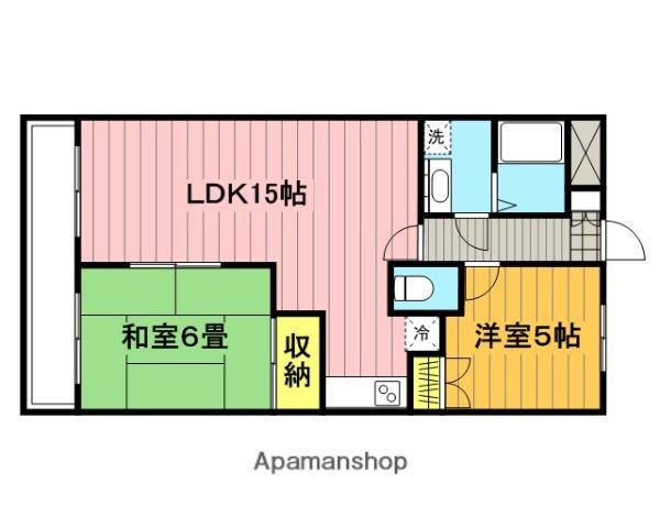 アベニューハイツ(3DK/2階)の間取り写真