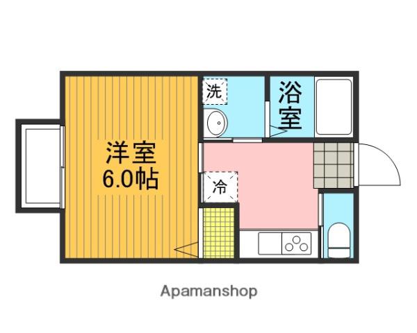 コスモヴィラ参番館(1K/1階)の間取り写真