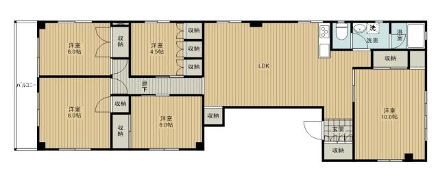 STハイツ(5LDK/3階)の間取り写真