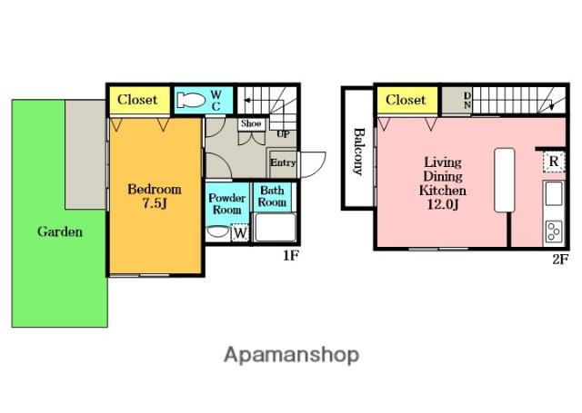 ＢＩＧ９(1LDK)の間取り写真