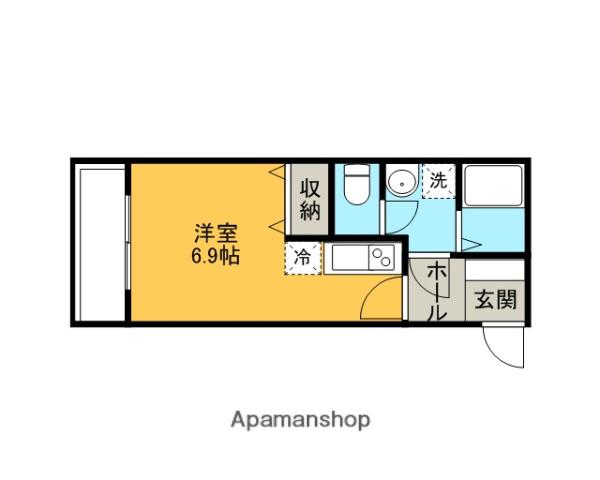 ガレリア浦和常盤(ワンルーム/3階)の間取り写真