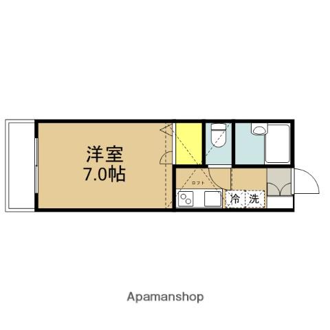 イーストコーポ(1K/2階)の間取り写真