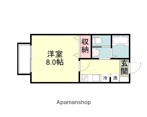 マークスⅡ(1K/1階)の間取り写真