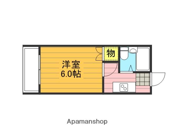 第7秋葉コーポ(1K/1階)の間取り写真