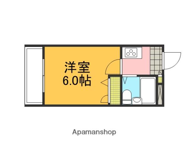 メリス下大久保(1K/3階)の間取り写真