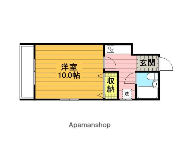 マンションNK(1K/2階)の間取り写真