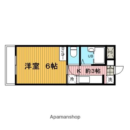 小島ハイツ(1K/1階)の間取り写真