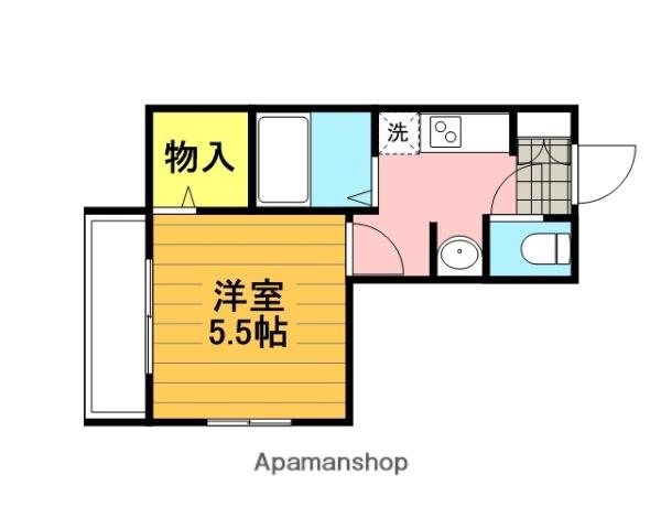 メゾンローゼⅠ(1K/2階)の間取り写真