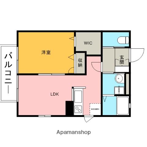 グランシャリオ(1LDK/1階)の間取り写真