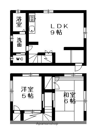 コーポ平田(2LDK)の間取り写真