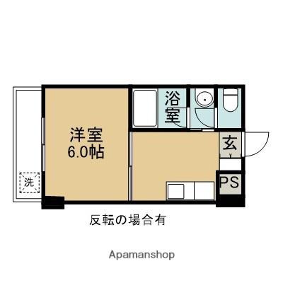 スカイハイツ東山(1K/2階)の間取り写真