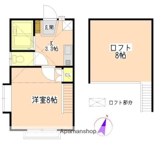 コート・クラール(1K/1階)の間取り写真