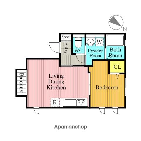 サンライズA(1LDK/2階)の間取り写真