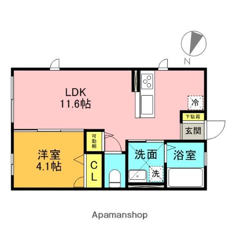 ETOILE(1LDK/1階)の間取り写真