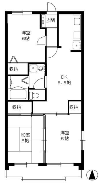 コート浦和 1階階 間取り