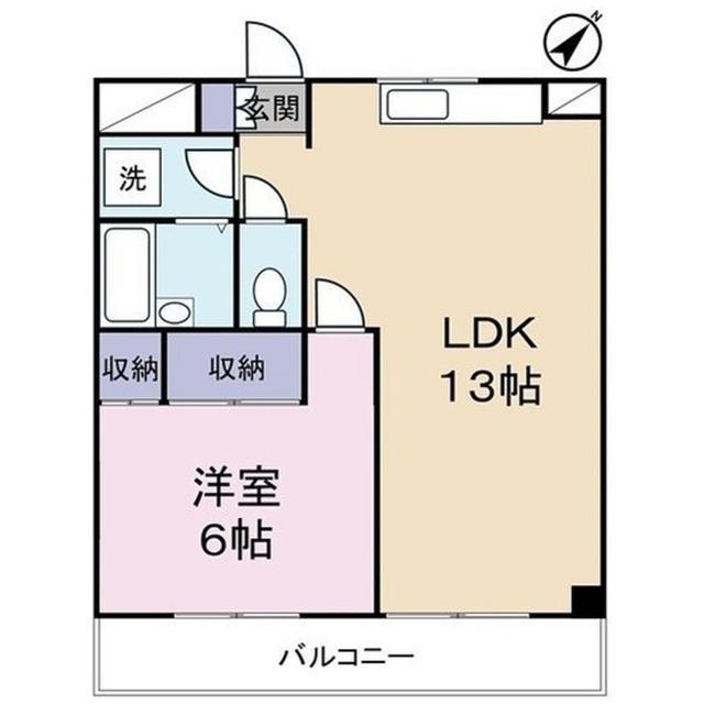 マナーけやき(1LDK/3階)の間取り写真