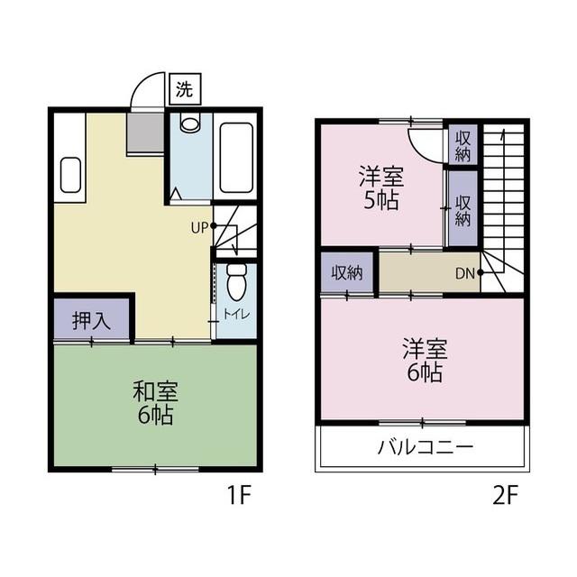 ティ・エス・ハウス（１０３・１０４）(3DK)の間取り写真