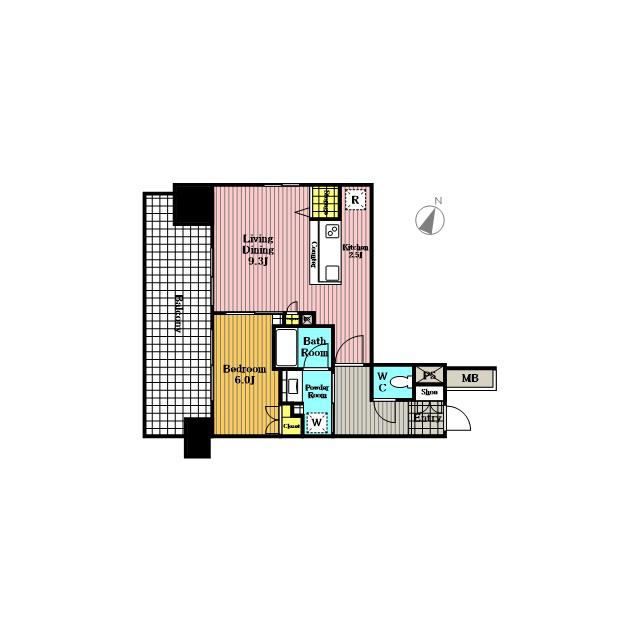 プラウド浦和 14階階 間取り