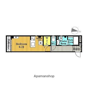 エルデ浦和(ワンルーム/3階)の間取り写真