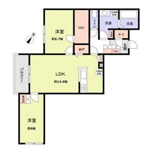 RICOTT URAWA(2LDK/1階)の間取り写真