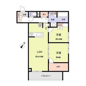 RICOTT URAWA(2LDK/3階)の間取り写真