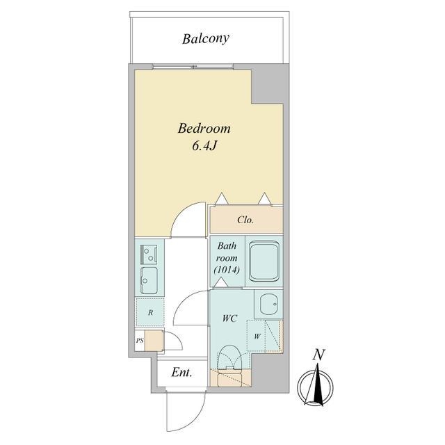 ドゥーエ蕨(1K/10階)の間取り写真