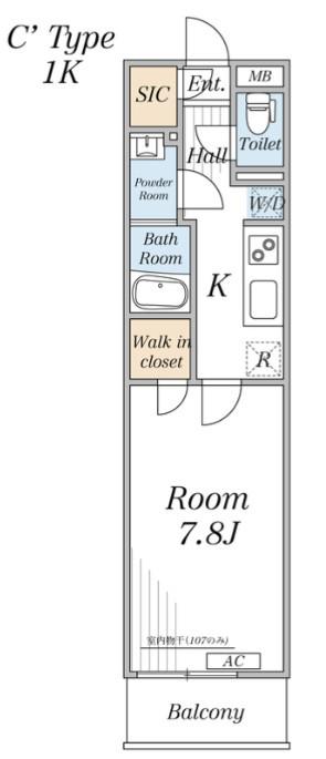 リブリ・さいたま市南区辻5(1K/3階)の間取り写真